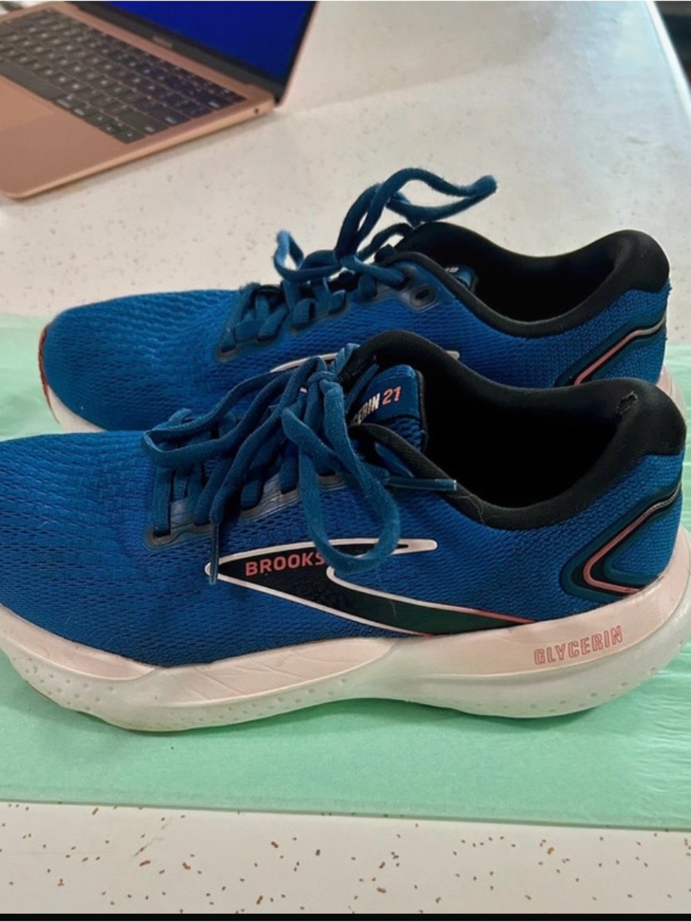 Brooks Women's Glycerin 21 Running Shoes - Blue with Black Accents